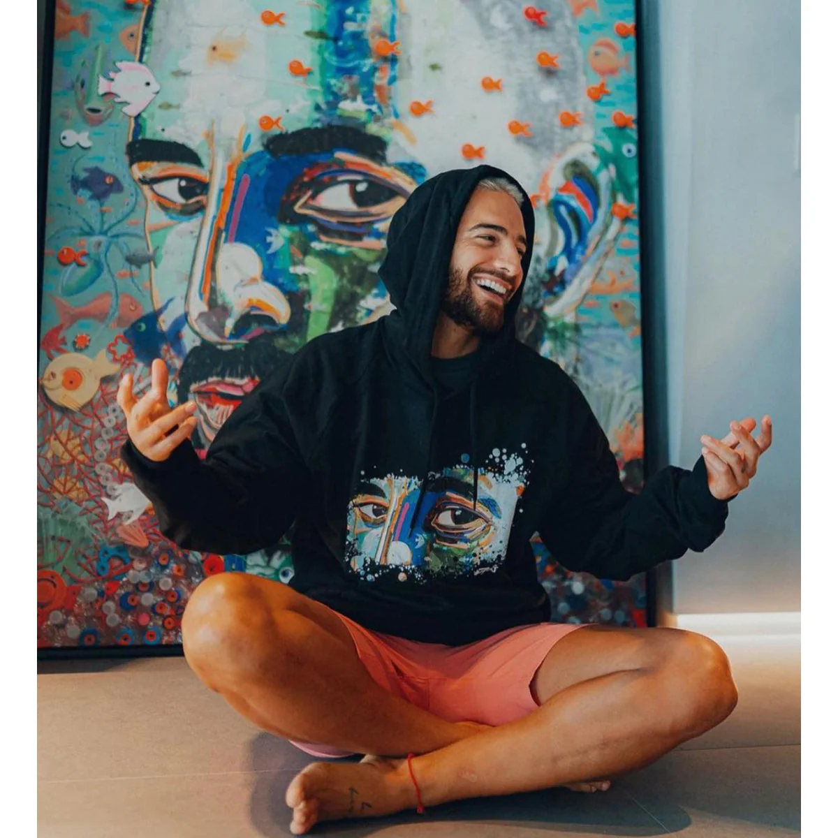 Maluma - #7DJ Black Logo Hoodie - Image 4
