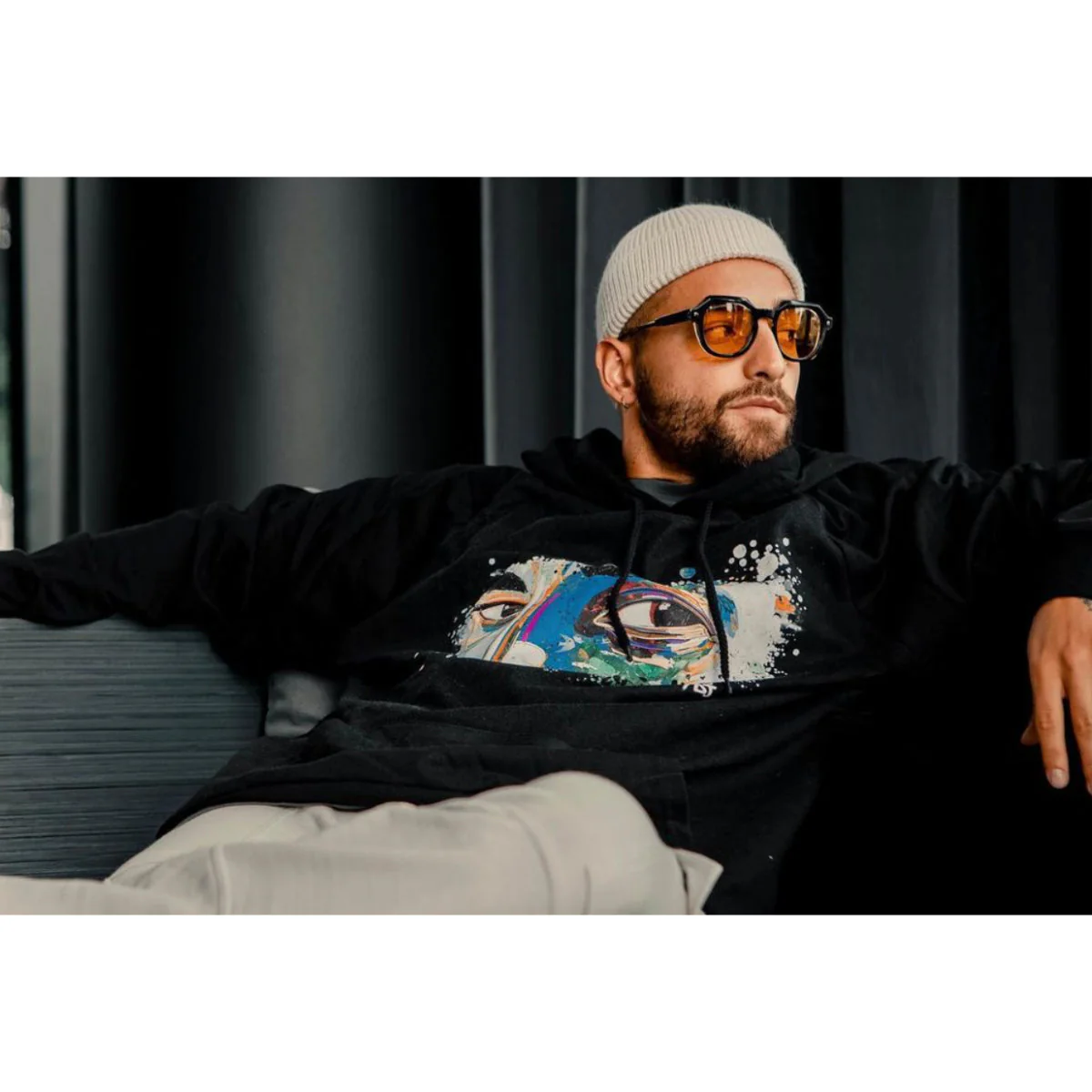 Maluma - #7DJ Black Logo Hoodie - Image 6