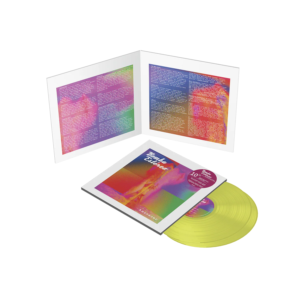 Bomba Estereo - Amanecer 10 Year Anniversary Highlighter Yellow Vinyl 2LP - Image 3