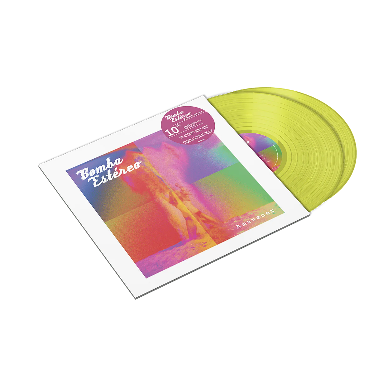 Bomba Estereo - Amanecer 10 Year Anniversary Highlighter Yellow Vinyl 2LP - Image 5