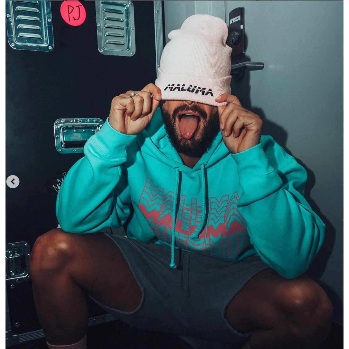 Maluma World Tour Pink Beanie - Image 3