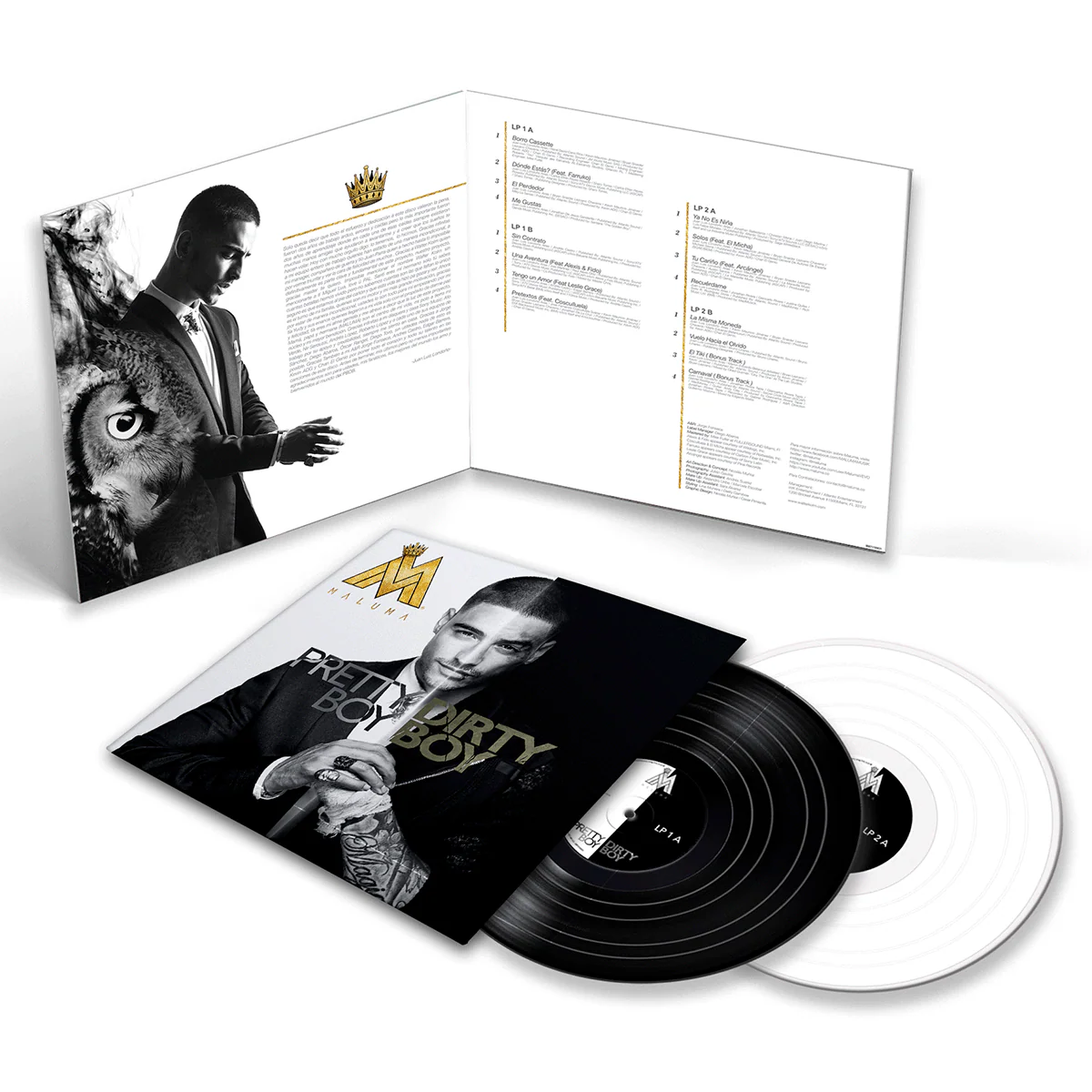 Maluma - Pretty Boy, Dirty Boy White & Black Vinyl 2LP - Image 4
