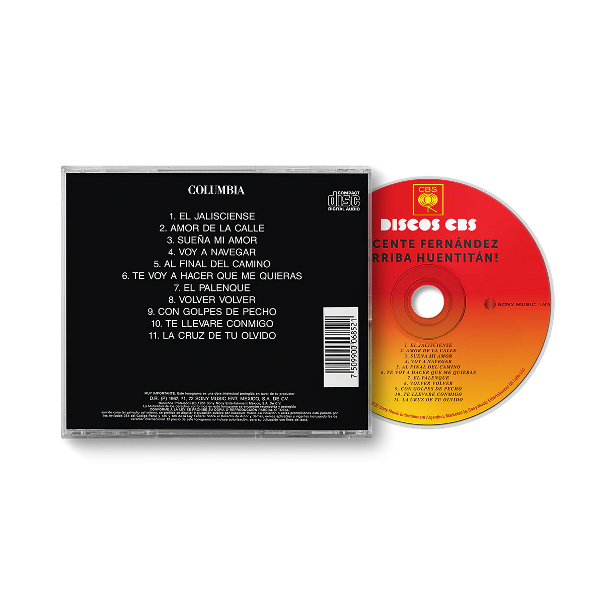Vicente Fernández - Arriba Huentitan CD - Image 2
