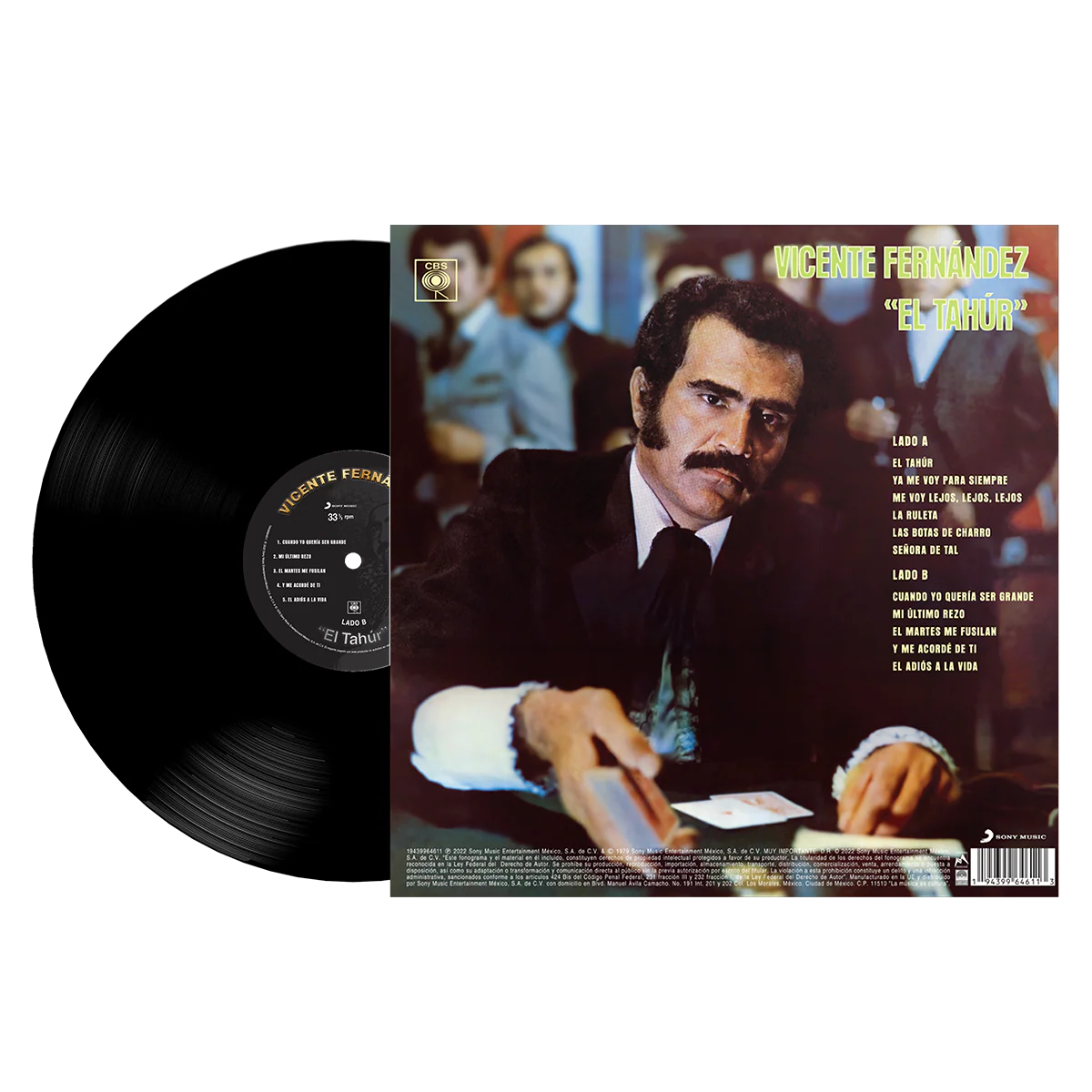 Vicente Fernández - El Tahúr Vinyl - Image 3