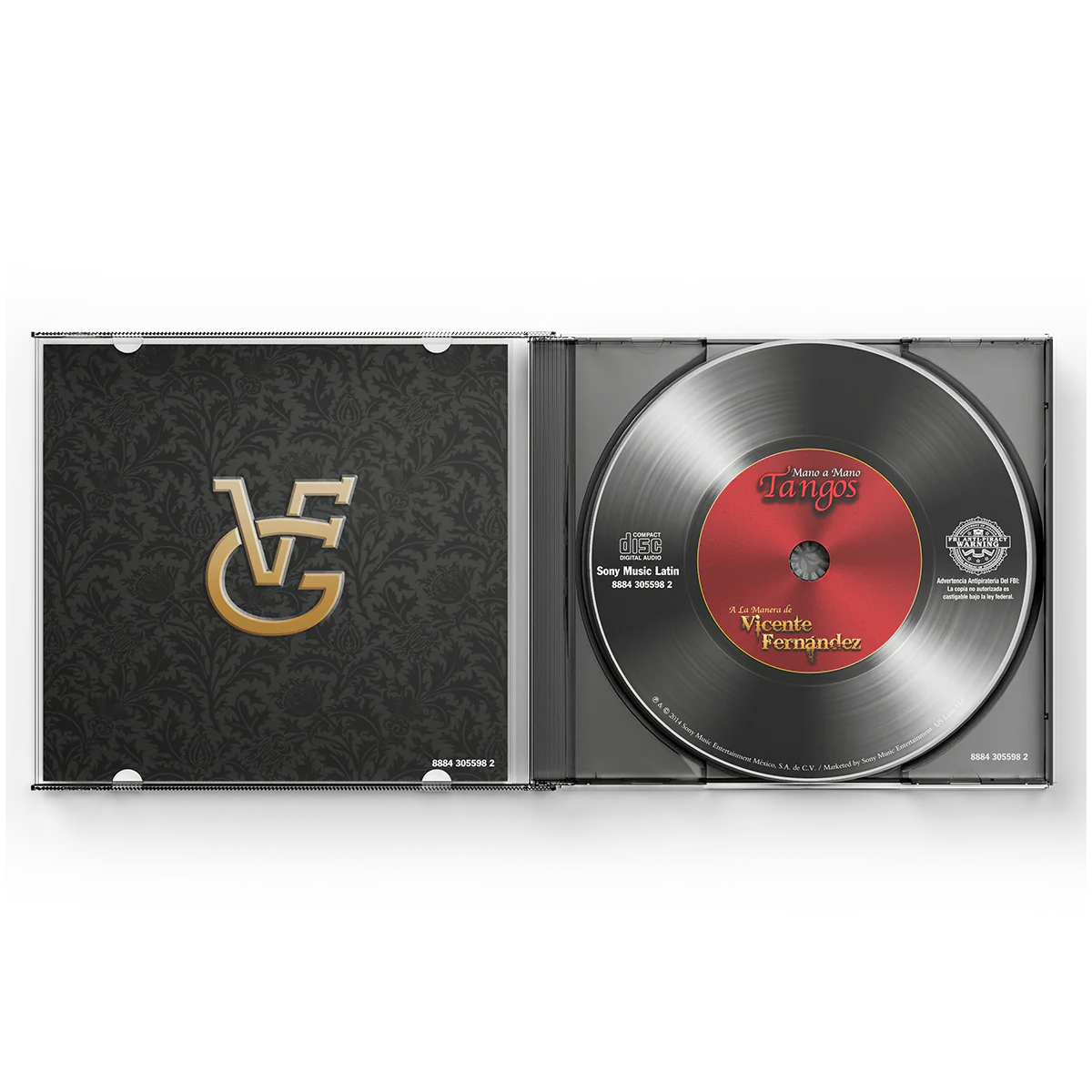 Vicente Fernández - Mano a Mano - Tangos a la Manera de Vicente Fernández CD - Image 3