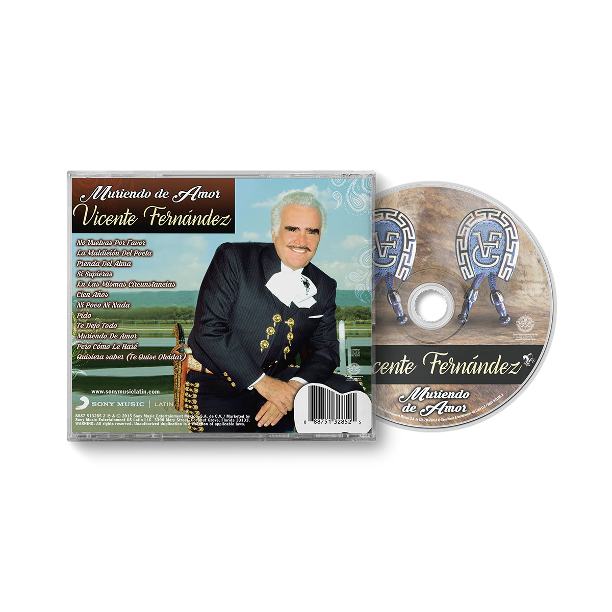Vicente Fernández - Muriendo de Amor CD - Image 3