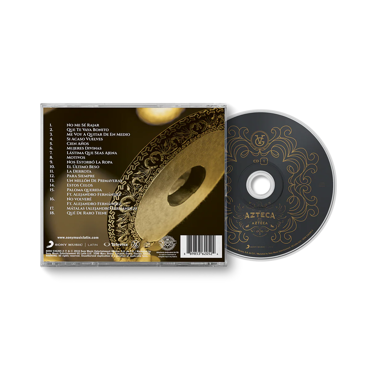 Vicente Fernández - Un Azteca en el Azteca, Vol. 1 CD - Image 3