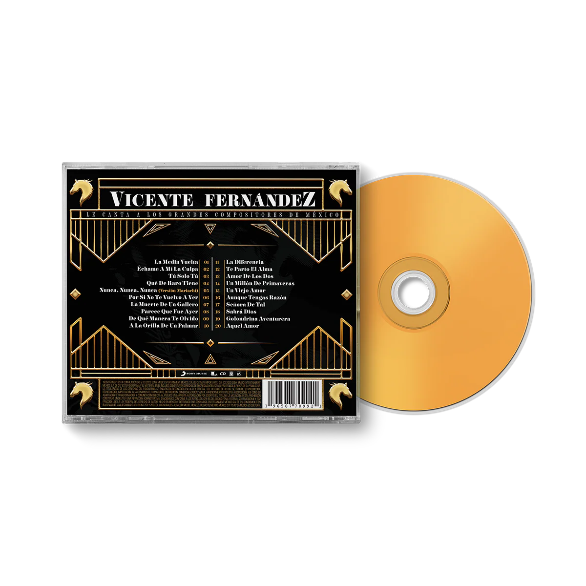 Vicente Fernández - Vicente Fernández Le Canta a los Grandes Compositores de México CD - Image 3